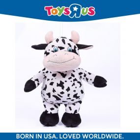 Animal Alley Huggable Lovable Soft Toy Dalmation Cow 28cm Blue