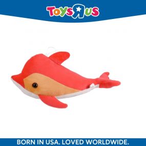 Animal Alley Huggable Lovable Soft Toy Shark 28cm Orange