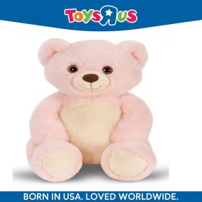 Animal Alley Huggable Lovable Soft Toy Jolly Teddy Bear 28cm Pink