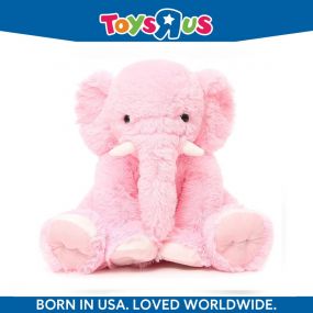 Animal Alley Huggable Lovable Soft Toy Lucky Elephant 32cm Pink