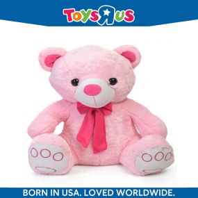 Animal Alley Huggable Lovable Soft Toy Honey Teddy Bear 32cm Pink