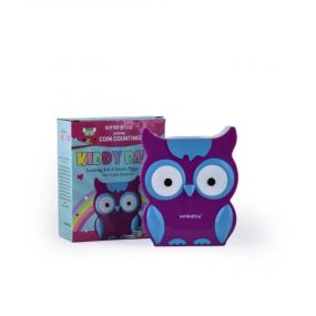 Scoobies Digital Coin Counting Owl Kiddy Bank Purple Color