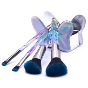 Bling By Scoobies Make Up Brushes, Holographic Color, Set of 4