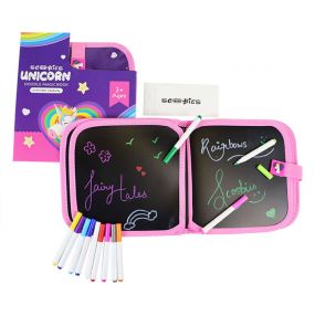 Scoobies Scoobies Unicron Doodle Book | Includes 12 Washable Markers | Erasable & Reusable Scribble Book for Kids 3+ Years