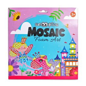 Scoobies Scoobies Glitter Mosaic Art Sets Pink for Kids 3+ Years