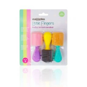 Scoobies Little Fingers Pudgy Texture Brushes (Set Of 3) for Kids 3+ Years