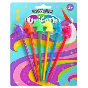 Scoobies Unicorn Pencil Head Set for Kids 3+ Years