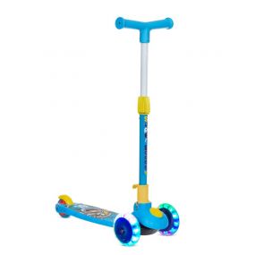 Nhr Smart Kick Scooter, 3 Adjustable Height, Foldable Scooter, Skate Scooter for Kids, Attractive PVC Wheel with Led Light for Kids, Age Upto 3+ Years (45 Kg, Blue)