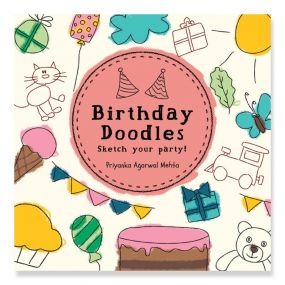Birthday Doodle - Creative Doodle Coloring book for Kids - Perfect for Gifting