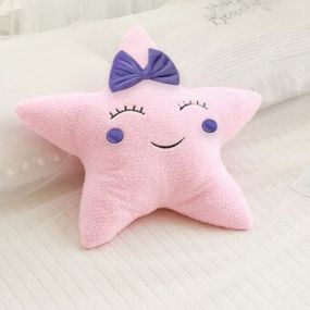 Webby Cute Star Plush Pillows Stuffed Toy, 45cm for Kids 2+ Years
