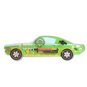 The Funny Mind Racing Green Car Busy Board