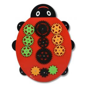 The Funny Mind Ladybug N-Gear Sensory Montessori Activity Panel