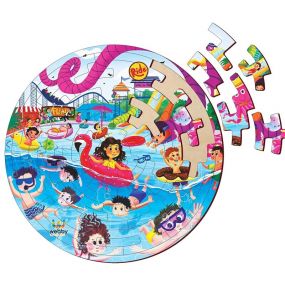 Webby Fazzle Water Park Wooden Jigsaw Puzzle for Boys & Girls/Kids, 50 Pcs for Kids 4+ Years