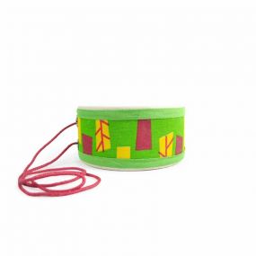 Shumee Wooden Jungle Drum for Kids Multi-Coloured