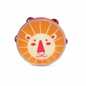 Wooden Lion Tambourine for Kids