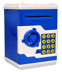 Toyshine Piggy Bank Money Box with Electronic Lock, ATM Machine, Blue