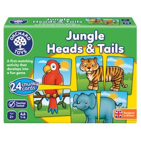 Orchard Toys Jungle Heads and Tails for Kids 18+ Months