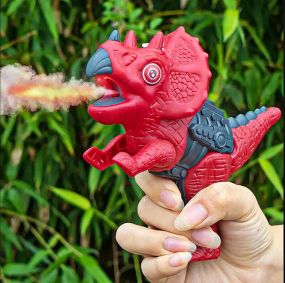 MUREN Dinosaur Gun Toy for Kids Voice Light Modeling Spray Smoke Effect Play Gun Cute Dargon Animal Battle Weopen Toys Strategy & War Games