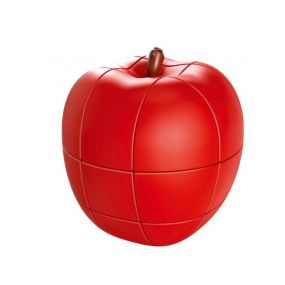 MUREN Brain IQ Teaser Apple Cube Fruit Shape Puzzle Game Cube Educational Creative Puzzle Toys Gifts for Kids & Adults - Red