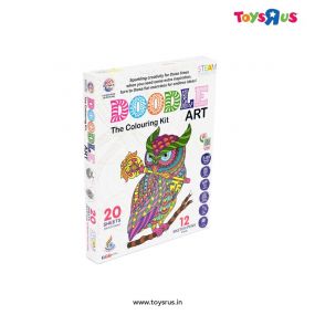 Ratnas STEM Doodle Art Kit with 20 Sheets and 12 Sketch Pens