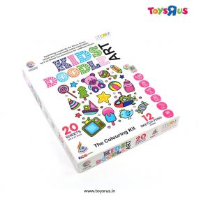 Ratnas Kids STEM Creative Doodle Art Kit for Kids with 12 Sketch Pens and 20 Sheets