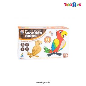 Ratnas Paint Your Wooden Fridge Magnets for Kids/Adults (Paint Wooden Birds)