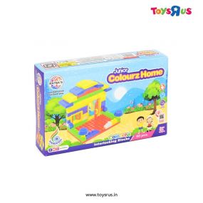 Ratnas Construction Colourz Home Junior Colorful Interlocking Blocks for Kids To Build Their Own Little Home