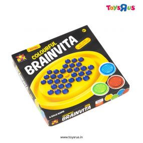 Toysbox Mini Colourful Brainvita Solo Game for All Ages | Strategy & War Games Board Game