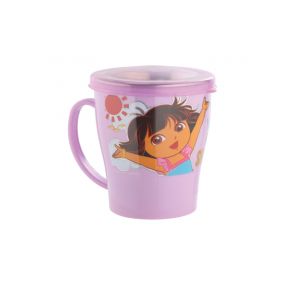 Joyo Disney Dora Stainless Steel Espresso Mug With Lid Dark Pink