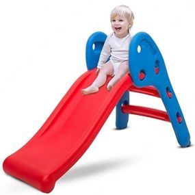 Baybee Foldable Baby Garden Slider for Kids - Plastic Toy Garden Slide for Kids/Toddlers/Indoor/Outdoor/Home/School Preschoolers for Boys And Girls Age Group-1 To 4 Years