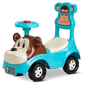 Baybee Noddy Ride On Baby Car For Kids, Baby Ride On Car With Music And Horn Button-Kids Ride On Push Car For Children (12-24 Months), Blue