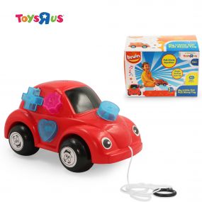Bruin Pull Along Baby Car | Toys for Kids (Multicolour)