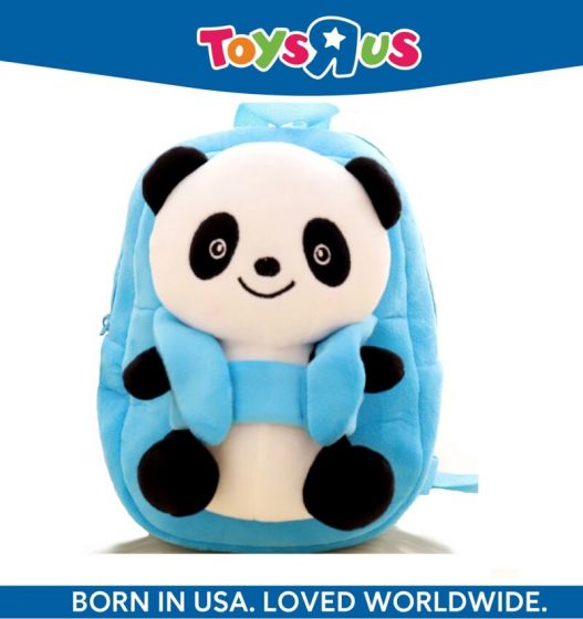 Animal Alley Big Panda Velvet School Bags for 2 to 5 Years Kids