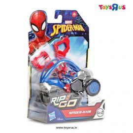 Marvel Spider-Man: Spider-Ham 6-Inch-Scale Super Hero Action Figure And Stunt Vehicle