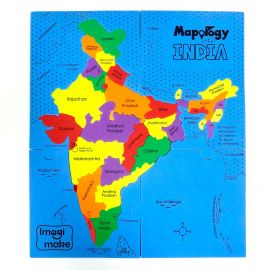 Imagimake Mapology India State Shaped Puzzle Pieces Age 4+ Years